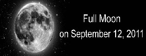 Full Moon on September 12, 2011