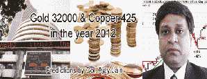 Gold 32000 & Copper 425 in the year 2012