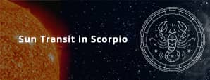 Sun in Scorpio On 16th November 2020