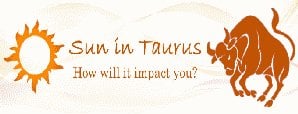 Sun in Taurus