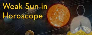 Weak Sun in Horoscope