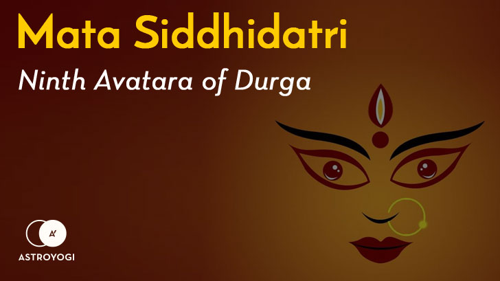 9th Day of Navratri - The Ninth form of Goddess Durga "Maa Siddhidatri"