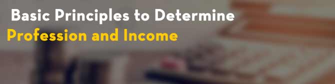 Basic Principles to Determine Profession and Income