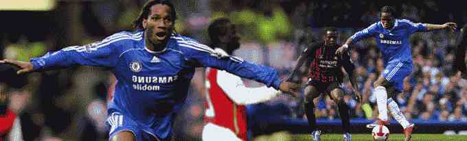 
Didier Drogba, the shining star of Chelsea