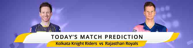 IPL 2020: Kolkata Knight Riders (KKR) vs Rajasthan Royals (RR) Match Prediction