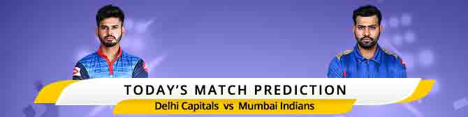 IPL 2020: Match Prediction of Delhi Capitals (DC) vs Mumbai Indians (MI)
