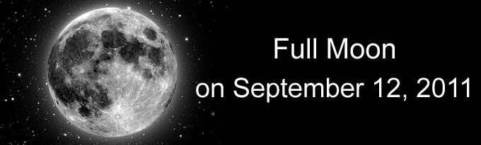 Full Moon on September 12, 2011  - 
