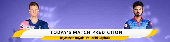 IPL 2020: Today Match Prediction of Rajasthan Royals vs Delhi Capitals