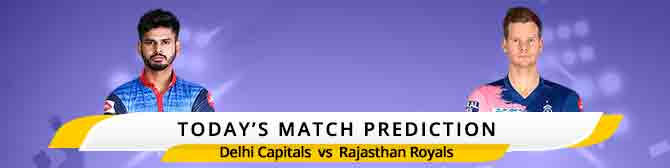 IPL 2020: Today Match Prediction of Delhi Capitals vs. Rajasthan Royals