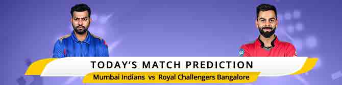 IPL 2020: Mumbai Indians (MI) vs Royal Challengers Bangalore (RCB) Match Prediction