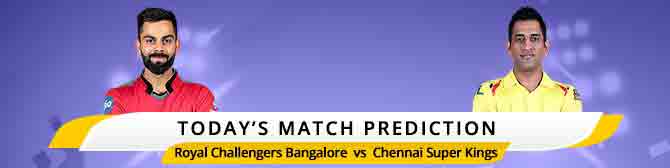 IPL 2020: Royal Challengers Bangalore (RCB) vs Chennai Super Kings (CSK) Match Prediction
