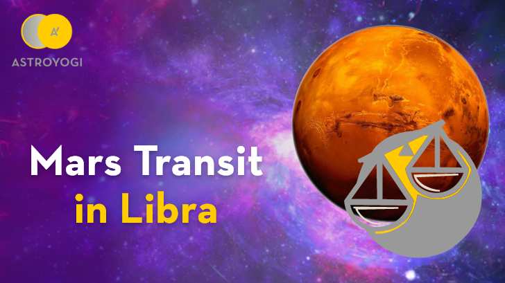 Mars Transit in Libra on 22 October 2021