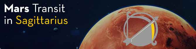 Mars Transit in Sagittarius on 8th February 2020