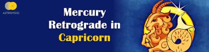 Mercury Retrograde in Capricorn on 30 January 2021