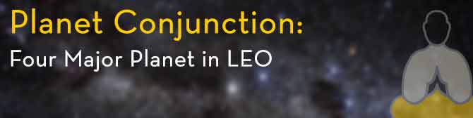 Planet Conjunction: Four Major Planet in LEO