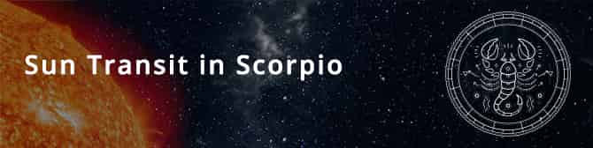 Sun in Scorpio On 16th November 2020