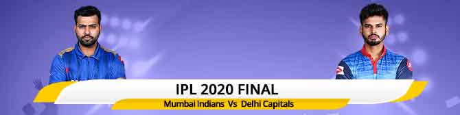 IPL 2020 Final Match: Match Prediction of Mumbai Indians (MI) vs. Delhi Capitals (DC)