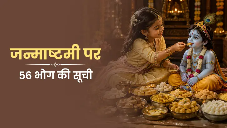56 Bhog List for Janmashtami: पूरी सूची और छप्पन भोग की कथा