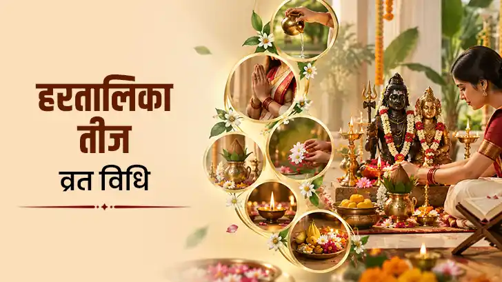 हरतालिका तीज व्रत विधि: जानें व्रत के नियम, पूजा विधि और पूजा की संपूर्ण सामग्री 