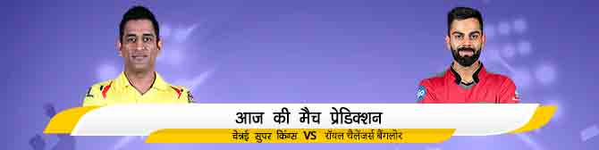 CSK vs RCB - चेन्नई सुपर किंग्स (CSK) vs रॉयल चैलेंजर्स बैंगलोर (RCB) का मैच प्रेडिक्शन