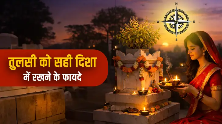 तुलसी का पौधा सही दिशा में रखने के फायदे तुलसी का पौधा सही दिशा में रखने के फायदे