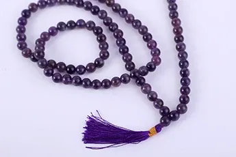 Certifed Amethyst Mala Certifed Amethyst Mala