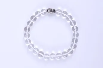 Online Clear Quartz Bracelet 22 Beads Online Clear Quartz Bracelet 22 Beads