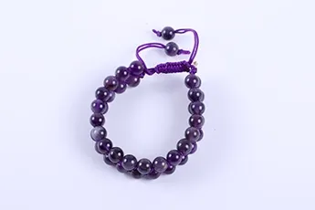 Online Amethyst Double Layered Bracelet Online Amethyst Double Layered Bracelet