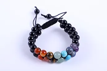 Online 7 Chakra Double Layered Bracelet
