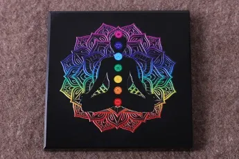 Online 7 Chakra Black Agate Plate | Healing Online 7 Chakra Black Agate Plate | Healing