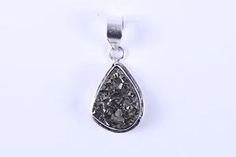 Online Pyrite Drop Pendant | Attracts Money