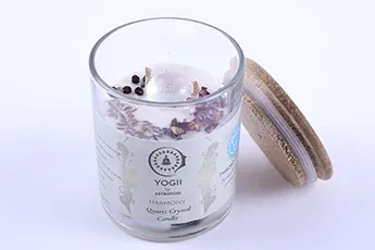 Online Quartz Throat Chakra Candle