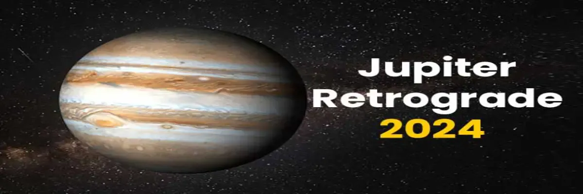 Image showing the planet Jupiter in space representing the astrological event of Jupiter Retrograde in 2024