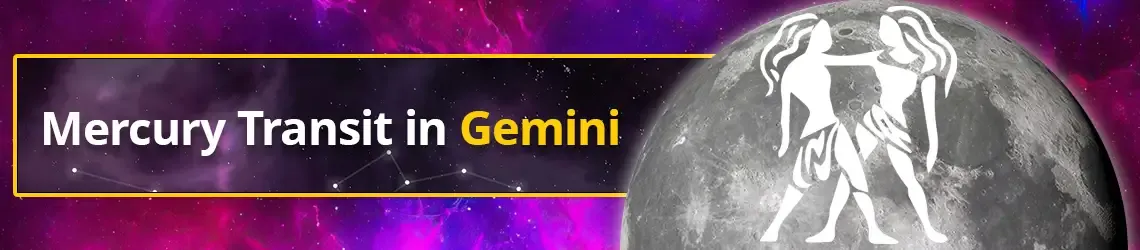 Planet Mercury Transit in Gemini 