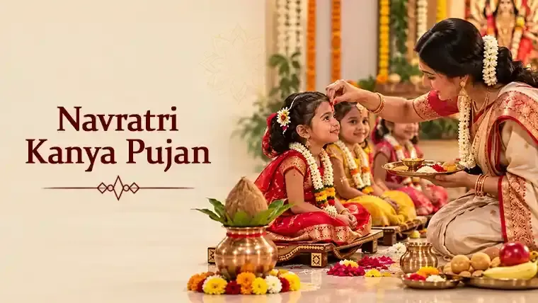 Kanya Pujan 2026: Ashtami and Navami Dates, Puja Vidhi and Significance Kanya Pujan : Kanjak Pooja Vidhi Step by Step